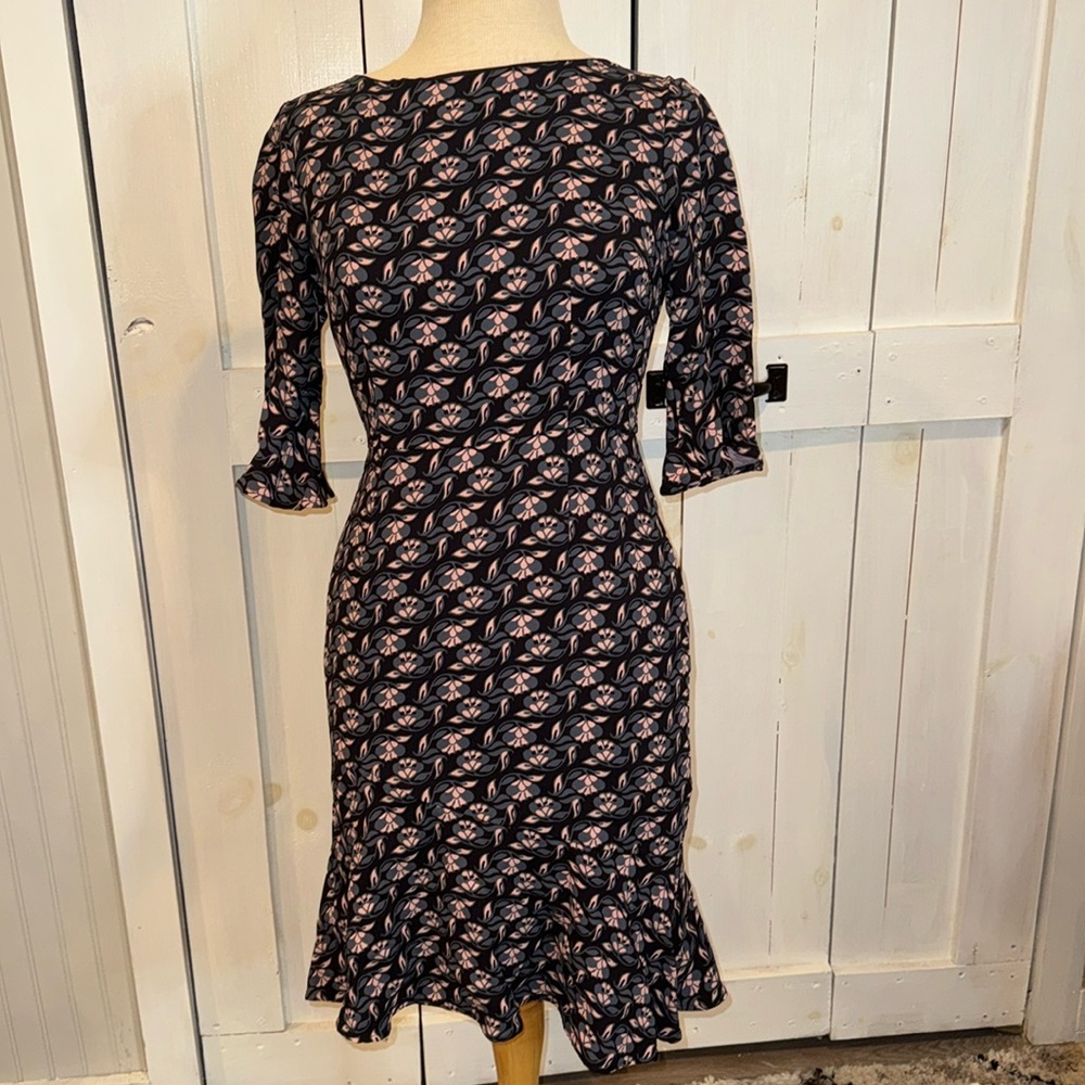 Boden Floral Ruffled Dress